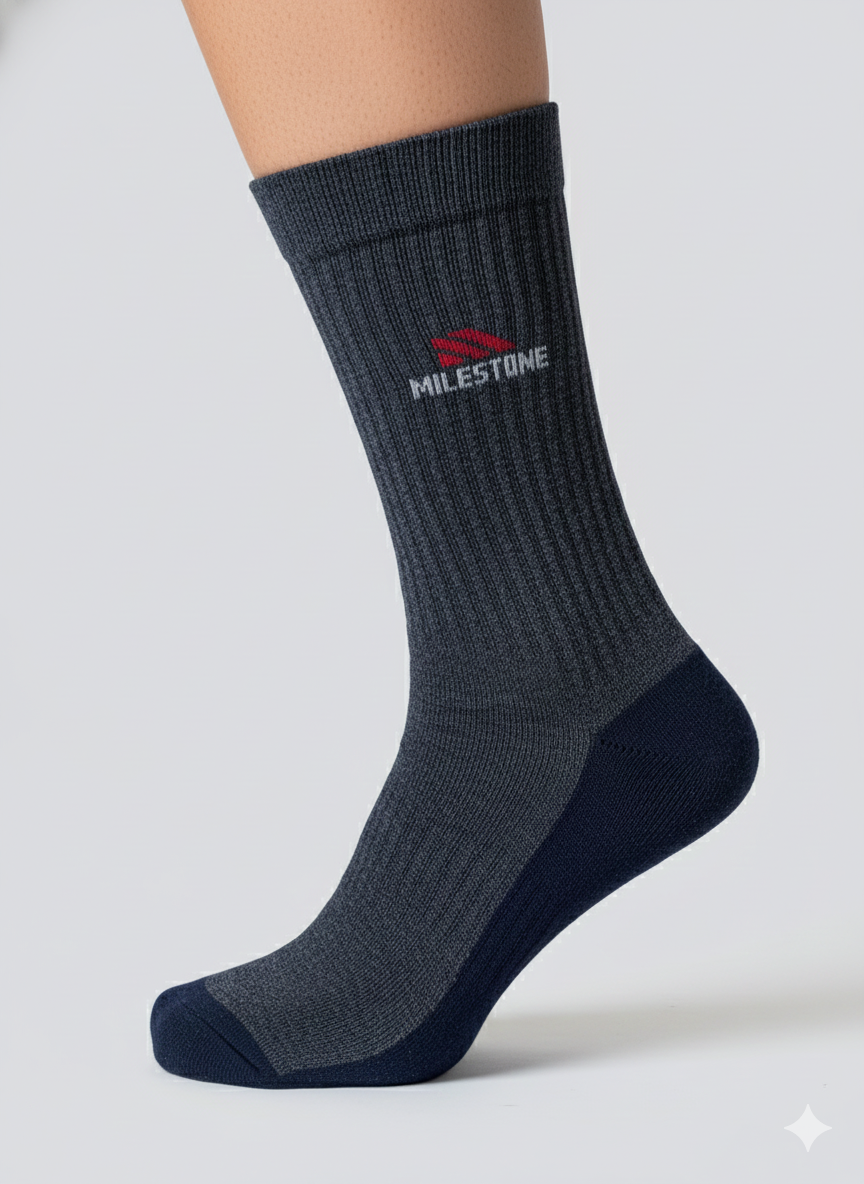 Crew Socks - Steel Shadow